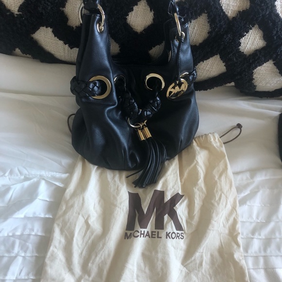 Michael Kors Handbags - Michael Kors black leather small hobo